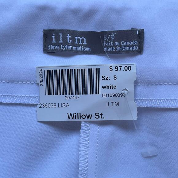 ILTM I Love Tyler Madison Women's White Lisa Palermo Shorts Size S. NEW - Picture 4 of 6